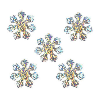 Χριστουγεννιάτικο υφασμάτινο στολισμό 25mm Χρώμα Snowflake Christmas 300pc Confetti Rainbow Διακόσμηση σπιτιού