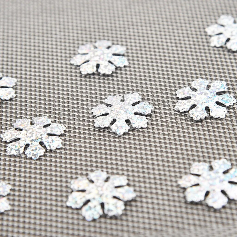 25 mm Božićna tkanina Dekoracija u boji Snježna pahuljica Božić 300 kom Konfeti Rainbow Home Decor