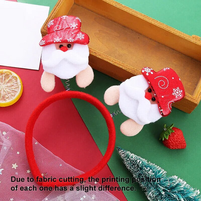 Modes Ziemassvētku galvassegas Sievietēm Meitenēm Klasisks elastīgs Ziemeļbriežu Rags Ziemassvētku vecītis Sniegavīrs Matu Stīpa Ziemassvētku ballītes Galvassegas Aksesuāri