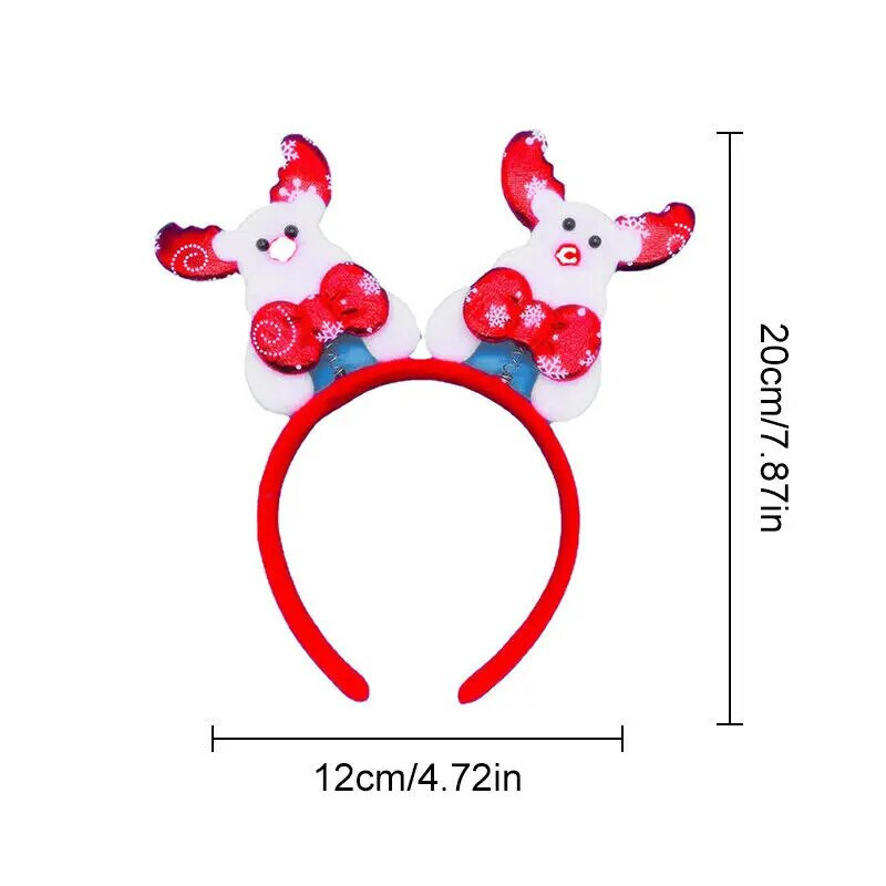 Modes Ziemassvētku galvassegas Sievietēm Meitenēm Klasisks elastīgs Ziemeļbriežu Rags Ziemassvētku vecītis Sniegavīrs Matu Stīpa Ziemassvētku ballītes Galvassegas Aksesuāri