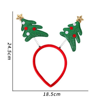 Božićna traka za glavu Dekoracija za djecu Odrasle Slatki Djed Božićnjak Elk Xmax Dodaci za kosu Rekvizit za kostime Božićni ukrasi 2023 Navidad