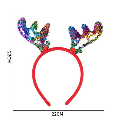 Božićna traka za glavu Dekoracija za djecu Odrasle Slatki Djed Božićnjak Elk Xmax Dodaci za kosu Rekvizit za kostime Božićni ukrasi 2023 Navidad