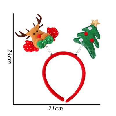 Božićna traka za glavu Dekoracija za djecu Odrasle Slatki Djed Božićnjak Elk Xmax Dodaci za kosu Rekvizit za kostime Božićni ukrasi 2023 Navidad