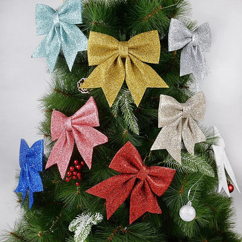 Χριστουγεννιάτικο Φιόγκο Χριστουγεννιάτικο Δέντρο Κρεμαστά Στολίδια DIY Στεφάνι Φιόγκος Χριστουγεννιάτικα Διακοσμήσεις Noel Navidad 2024 Πρωτοχρονιάτικο Δώρο Περιτύλιγμα