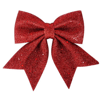 Božićna mašna Viseći ukrasi za božićno drvce DIY vijenac Bowknot Xmas Noel Navidad Decorations 2024 Nova godina Poklon Omot za poklon