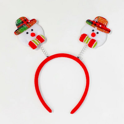 2024. gada jauns Ziemassvētku Sens Brieža raga matu lente Sieviešu Ziemassvētku vecīša matu lente Galvassegas Svētku kleita Galvas lenta Matu lente Galvassegas