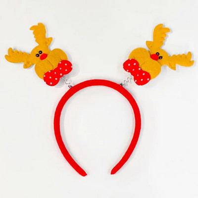 2024. gada jauns Ziemassvētku Sens Brieža raga matu lente Sieviešu Ziemassvētku vecīša matu lente Galvassegas Svētku kleita Galvas lenta Matu lente Galvassegas