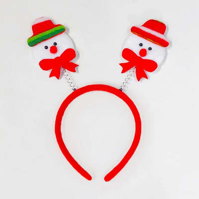 2024. gada jauns Ziemassvētku Sens Brieža raga matu lente Sieviešu Ziemassvētku vecīša matu lente Galvassegas Svētku kleita Galvas lenta Matu lente Galvassegas