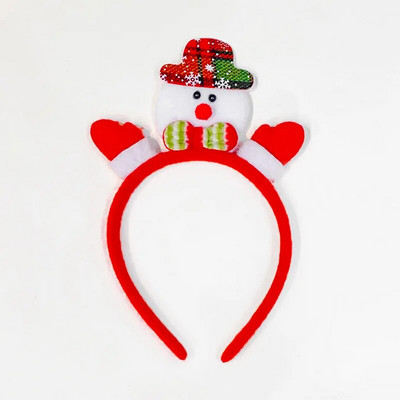 2024. gada jauns Ziemassvētku Sens Brieža raga matu lente Sieviešu Ziemassvētku vecīša matu lente Galvassegas Svētku kleita Galvas lenta Matu lente Galvassegas