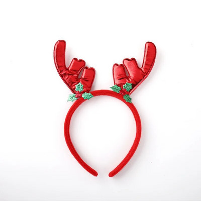 2024. gada jauns Ziemassvētku Sens Brieža raga matu lente Sieviešu Ziemassvētku vecīša matu lente Galvassegas Svētku kleita Galvas lenta Matu lente Galvassegas