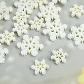 20 db 20 mm-es 28 mm-es karácsonyi díszek gyanta csillogó fehér hópehely gyanta lapos hátú barkácsoláshoz, kézművesekhez Kiegészítők újévi ajándék dekoráció