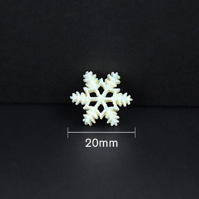 20 db 20 mm-es 28 mm-es karácsonyi díszek gyanta csillogó fehér hópehely gyanta lapos hátú barkácsoláshoz, kézművesekhez Kiegészítők újévi ajándék dekoráció