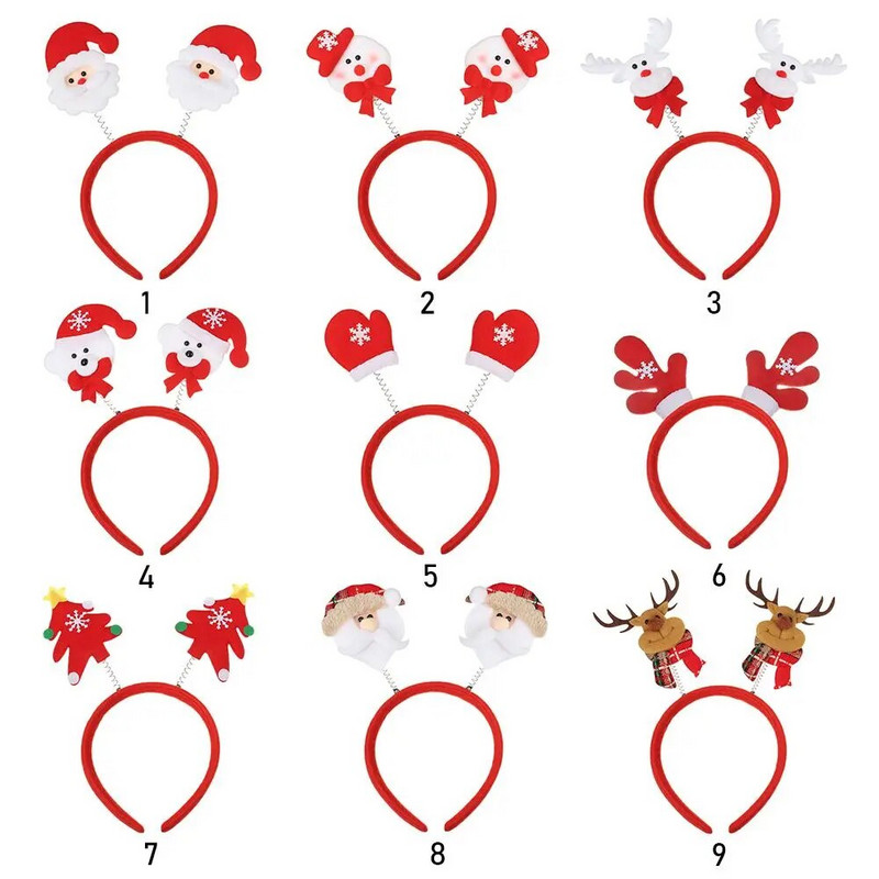 Božićne trake za glavu Pokrivala za glavu sa sobovima Slatka dječja rogova za odrasle Božićna traka za kosu Božićni ukrasi za zabavu pod maskama Cosplay