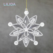 2PCS prozirne pahuljice privjesak za božićno drvce ramazanski ukras za dekor kućne sobe uskrsni ukras novogodišnji dar Navidad