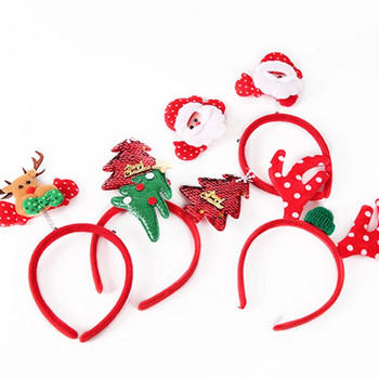 Χαρούμενα Χριστούγεννα Headbands Χριστουγεννιάτικο δέντρο Deep Star Santa Claus Bling Παιδικές κορδέλες για ενήλικες Αξεσουάρ μαλλιών Diy Χριστουγεννιάτικο ντεκόρ