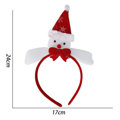 Boldog karácsonyt fejpántok Xmas Tree Deep Star Mikulás Bling Gyerekek Fejpántok Felnőtteknek Hajkiegészítők Barkácsolás karácsonyi parti dekoráció