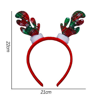 Boldog karácsonyt fejpántok Xmas Tree Deep Star Mikulás Bling Gyerekek Fejpántok Felnőtteknek Hajkiegészítők Barkácsolás karácsonyi parti dekoráció