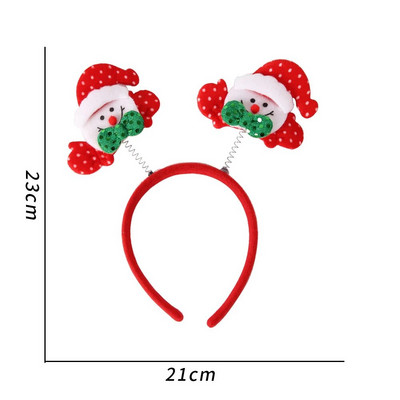 Boldog karácsonyt fejpántok Xmas Tree Deep Star Mikulás Bling Gyerekek Fejpántok Felnőtteknek Hajkiegészítők Barkácsolás karácsonyi parti dekoráció