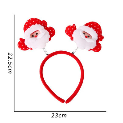 Boldog karácsonyt fejpántok Xmas Tree Deep Star Mikulás Bling Gyerekek Fejpántok Felnőtteknek Hajkiegészítők Barkácsolás karácsonyi parti dekoráció