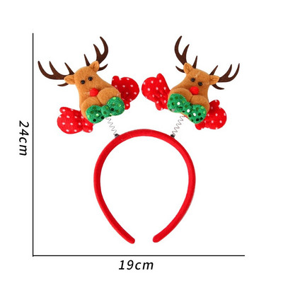 Boldog karácsonyt fejpántok Xmas Tree Deep Star Mikulás Bling Gyerekek Fejpántok Felnőtteknek Hajkiegészítők Barkácsolás karácsonyi parti dekoráció