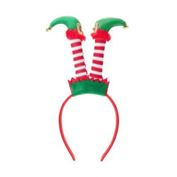 Коледни елф ленти за глава Смешни елф крака ленти за глава Костюм Шапки Парти сувенири за деца Възрастни