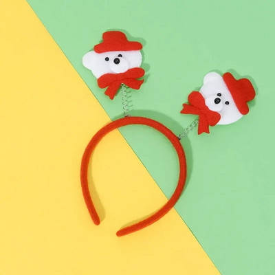 Ziemassvētku galvas saite ar LED gaismām Snowflake Ziemassvētku eglītes matu lente 2023. gada Ziemassvētku rotājumi mājas meitenēm sievietēm Jaungada dāvanas