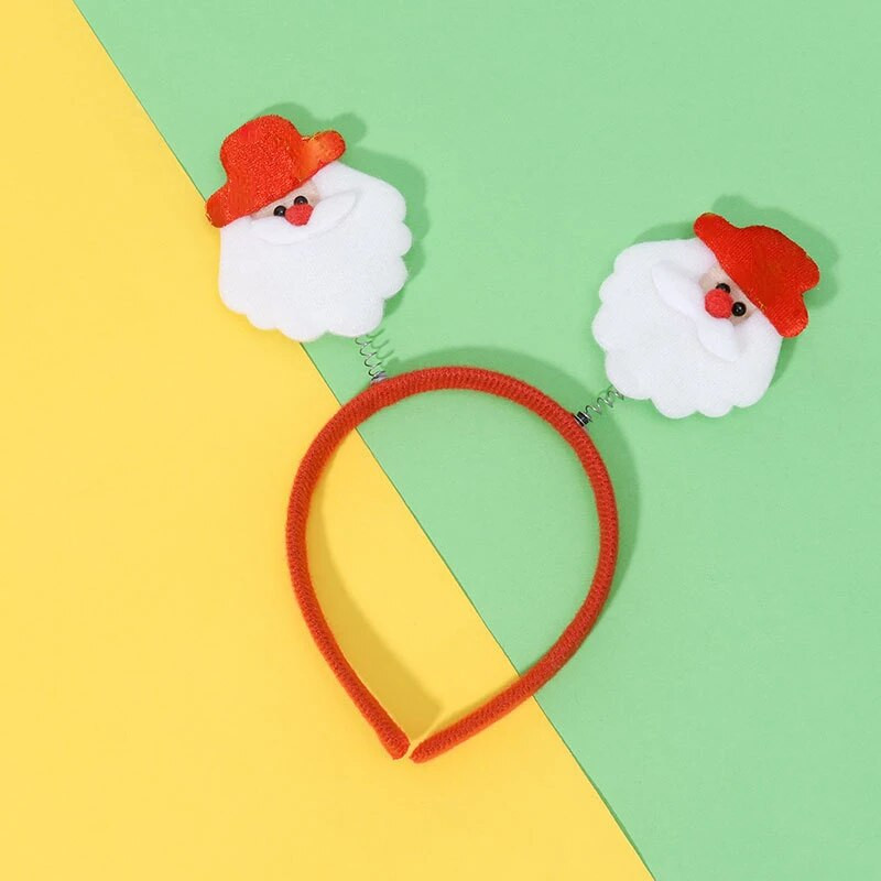 Ziemassvētku galvas saite ar LED gaismām Snowflake Ziemassvētku eglītes matu lente 2023. gada Ziemassvētku rotājumi mājas meitenēm sievietēm Jaungada dāvanas