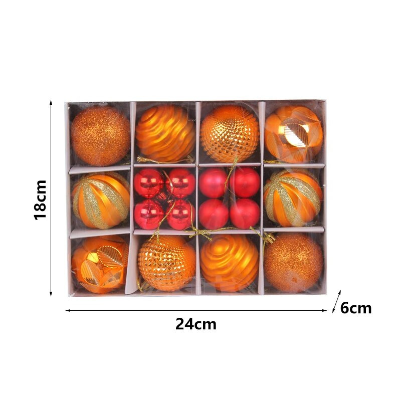 Set ukrasa za božićno drvce od 6 cm i 26 komada, nelomljive nelomljive plastične šarene kuglice Božićni ukrasi