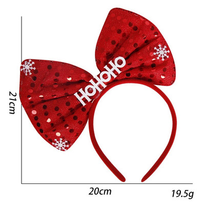 Božićna traka za glavu Girls Party Decoration Christmas Tree Headwear Pentagram Traka za glavu Božić