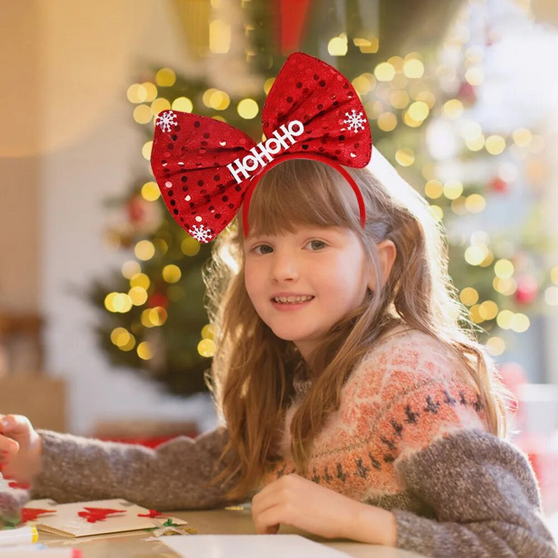 Božićna traka za glavu Girls Party Decoration Christmas Tree Headwear Pentagram Traka za glavu Božić
