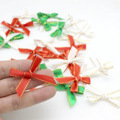 50 db/tétel karácsonyi szalag masnik barkács varrás ruházat kiegészítők haj esküvői dekoráció kézzel készített fesztivál nyakkendő