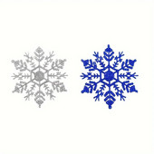 12Gb jauni mirdzoši sniegpārsliņu Ziemassvētku rotājumi Ziemassvētku eglītes piekārtiem rotājumiem