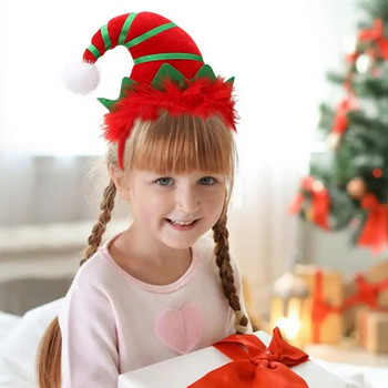 Коледна светеща лента за глава Коледни елфи ленти за глава за деца Коледно новогодишно парти Сувенири Подаръци Снимки Реквизит Коледно парти