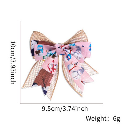 Male mašne od 10 cm Ukrasi s mašnama za božićno drvce Poklon Božićni ukras Božićni blagdani Unutarnji vanjski ukrasi