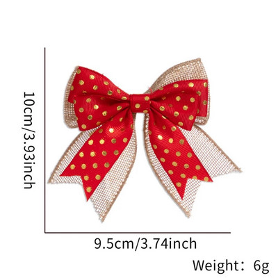 Male mašne od 10 cm Ukrasi s mašnama za božićno drvce Poklon Božićni ukras Božićni blagdani Unutarnji vanjski ukrasi