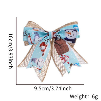 Male mašne od 10 cm Ukrasi s mašnama za božićno drvce Poklon Božićni ukras Božićni blagdani Unutarnji vanjski ukrasi