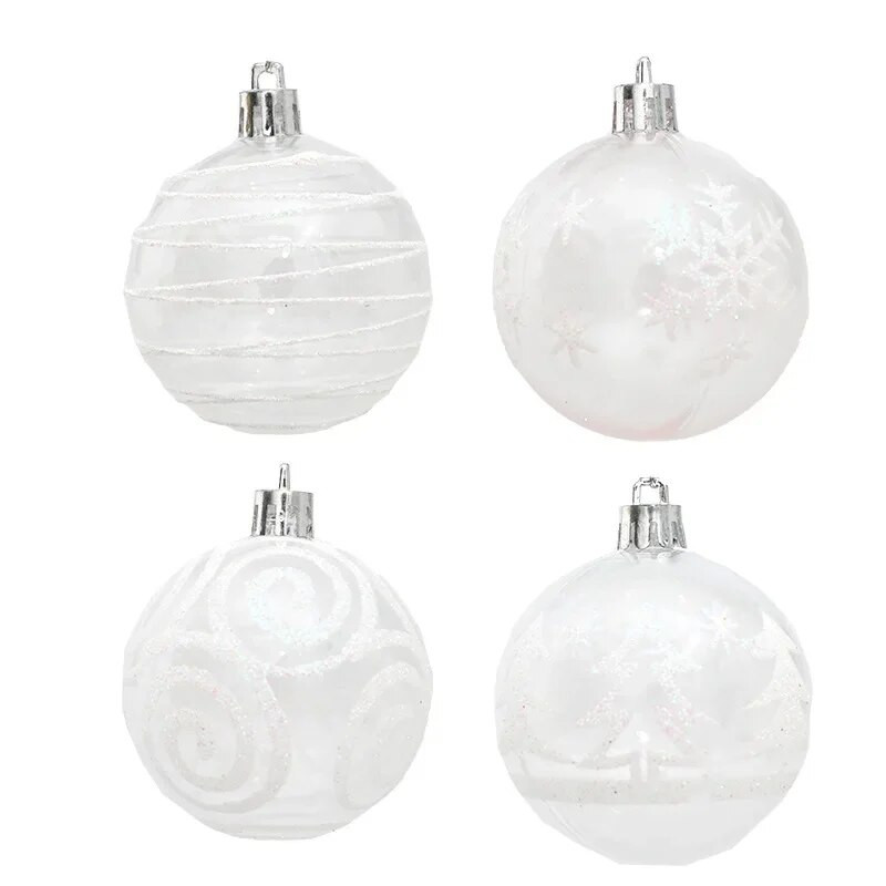 6kom/kutija Božićna kuglica Ukras za božićno drvce Viseći ukrasi za uređenje doma Vjenčanje Nova godina Dodaci za privjeske Navidad