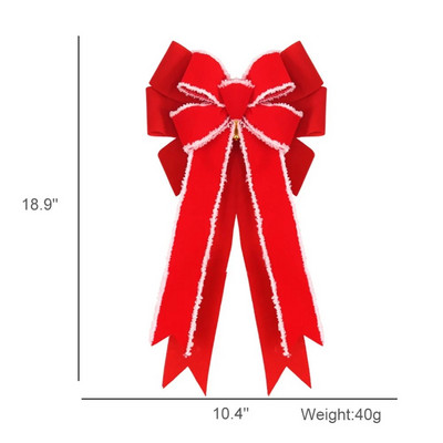 1 gab. Lieli loki Ziemassvētku eglītes bantīšu rotājumi Dāvanu dāvana ballītei Ziemassvētku noformējums Ziemassvētku brīvdienu iekštelpu āra dekors
