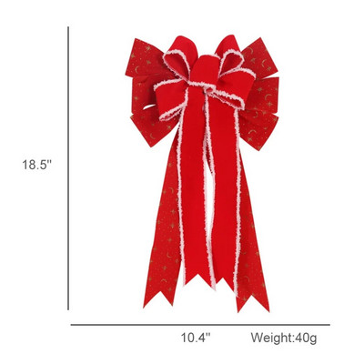 1 gab. Lieli loki Ziemassvētku eglītes bantīšu rotājumi Dāvanu dāvana ballītei Ziemassvētku noformējums Ziemassvētku brīvdienu iekštelpu āra dekors