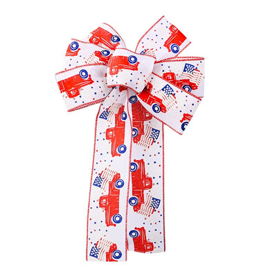 Dan neovisnosti Dan nezavisnosti Vijenac Zvijezda/automobil s velikom mašnom Dan neovisnosti Viseći vijenac za ulazna vrata, prozor, zidni ukras