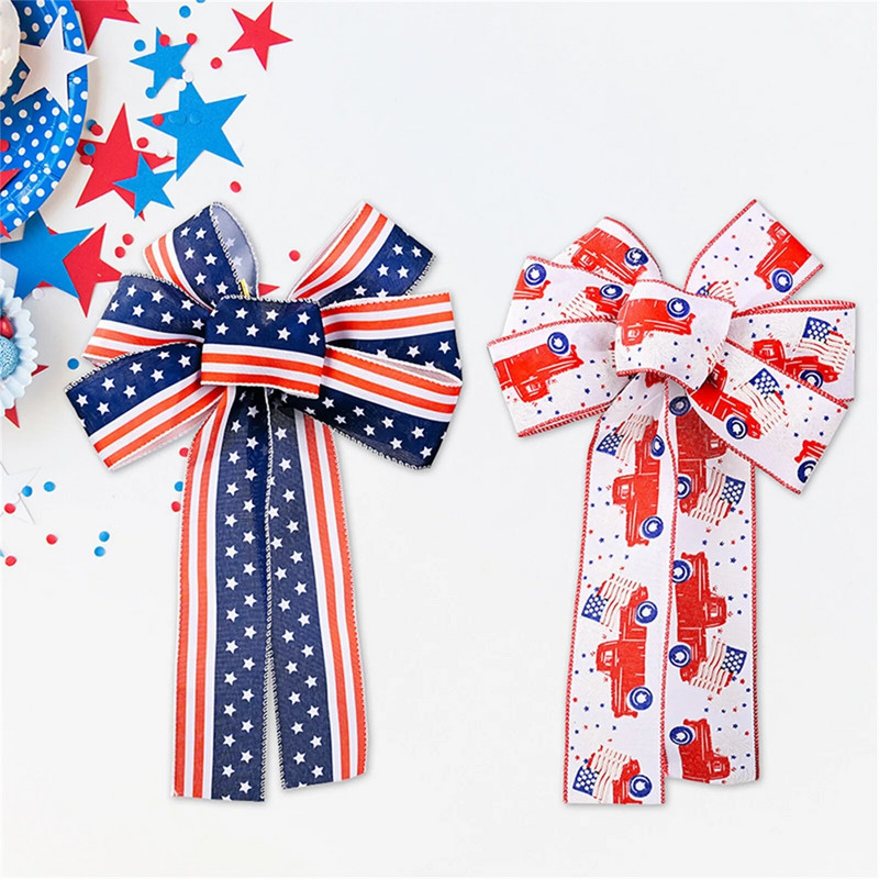 Dan neovisnosti Dan nezavisnosti Vijenac Zvijezda/automobil s velikom mašnom Dan neovisnosti Viseći vijenac za ulazna vrata, prozor, zidni ukras