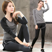 ženska sportska odjeća za jogu, trenirka, majice dugih rukava, trenirka + hlače, trčanje, trčanje, ležerno fitness, vježbanje, set za jogu, sportsko odijelo