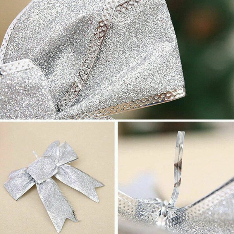 5 tk Suured jõuluvibud Kaunistused Jõulupuu Garland Vibusõlme Rippkaunistused Kodupeoks Kaminakaunistus 22x21cm