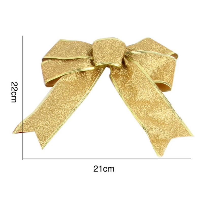 5 tk Suured jõuluvibud Kaunistused Jõulupuu Garland Vibusõlme Rippkaunistused Kodupeoks Kaminakaunistus 22x21cm