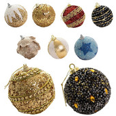 1db 8 cm-es hab karácsonyi labda karácsonyfadíszítéshez esküvői szertartás Menyasszonyi zuhanyparti Otthoni kerti dekorációs eszközök