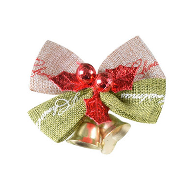 Svjetlucava božićna vrpca, mašna sa zvončićima, ukrasi za božićno drvce, viseći ukrasi za zabave, vijenci, božićni ukrasi s mašnama