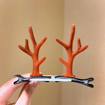 Ziemassvētku plīša matu sprādze Jauka aļņa spīļu saspraude Liela haizivs galvassega multfilma Raga galvas saite matu sprādze X-Mas dāvanu vairumtirdzniecība