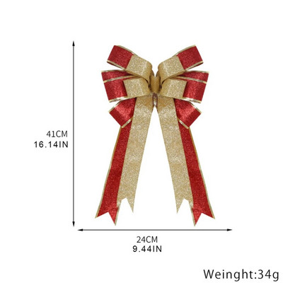 41 cm-es nagy karácsonyi masni karácsonyfadísz csípős függő függő újévi dekoráció karácsonyi ajándék masni parti otthoni díszek