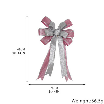 41 cm-es nagy karácsonyi masni karácsonyfadísz csípős függő függő újévi dekoráció karácsonyi ajándék masni parti otthoni díszek