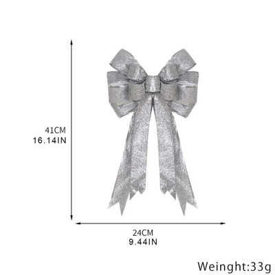 41 cm-es nagy karácsonyi masni karácsonyfadísz csípős függő függő újévi dekoráció karácsonyi ajándék masni parti otthoni díszek